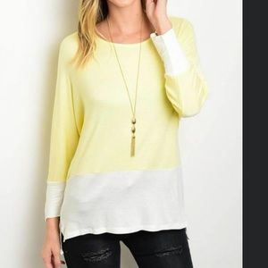 Yellow/White Tee